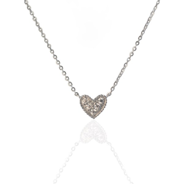 Lily Necklace - Platinum Vermeil