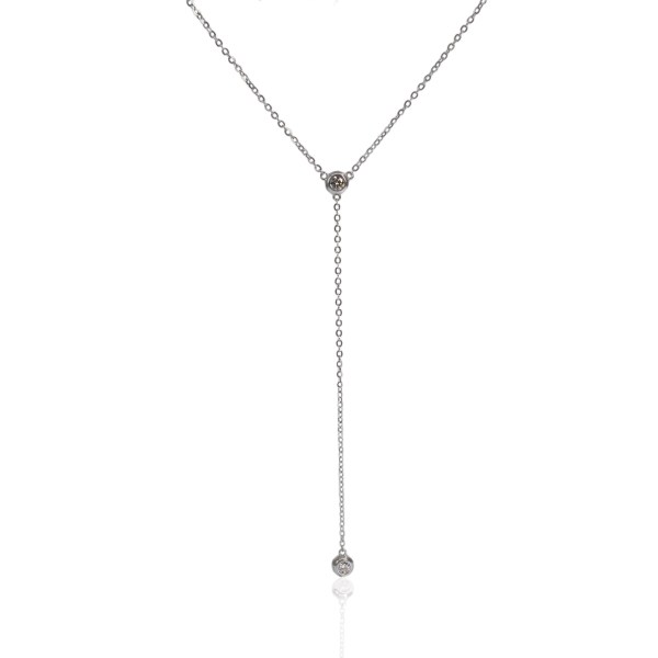 Laura Necklace - Platinum Vermeil