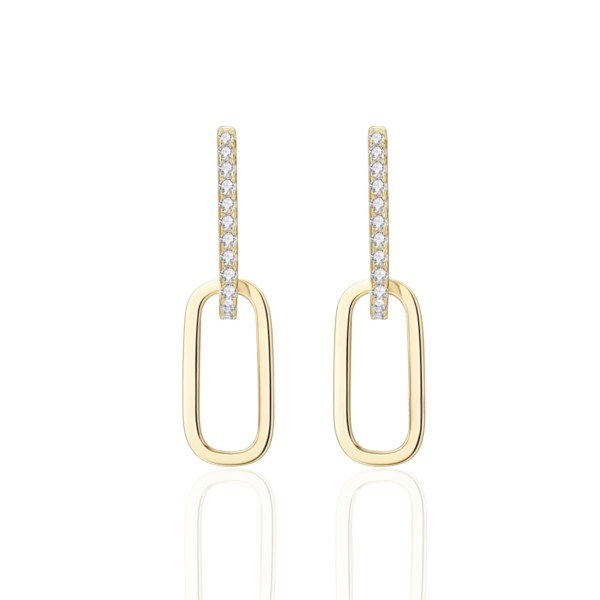Prisha Two-way Earrings - Gold Vermeil
