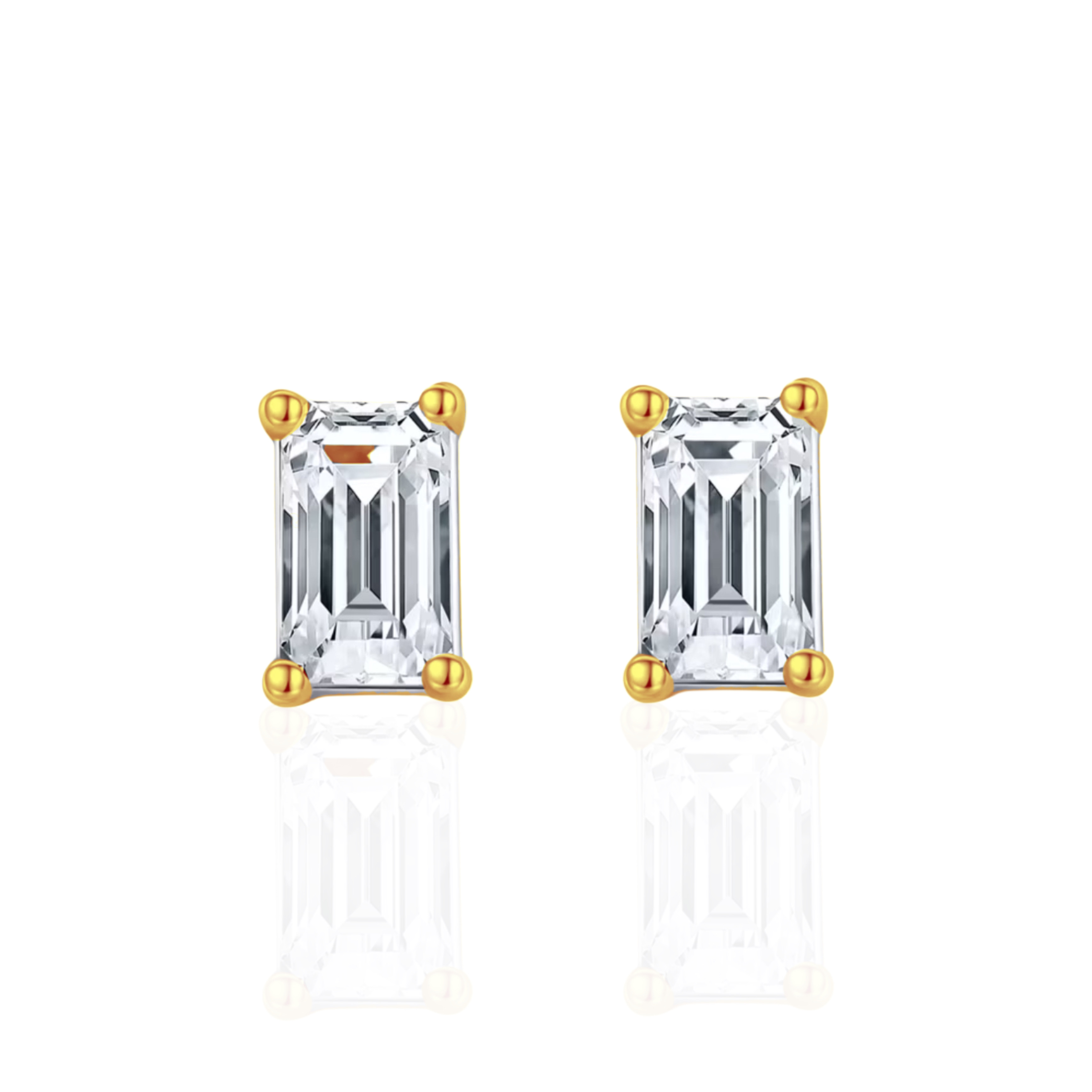 Emerald Stud Earrings