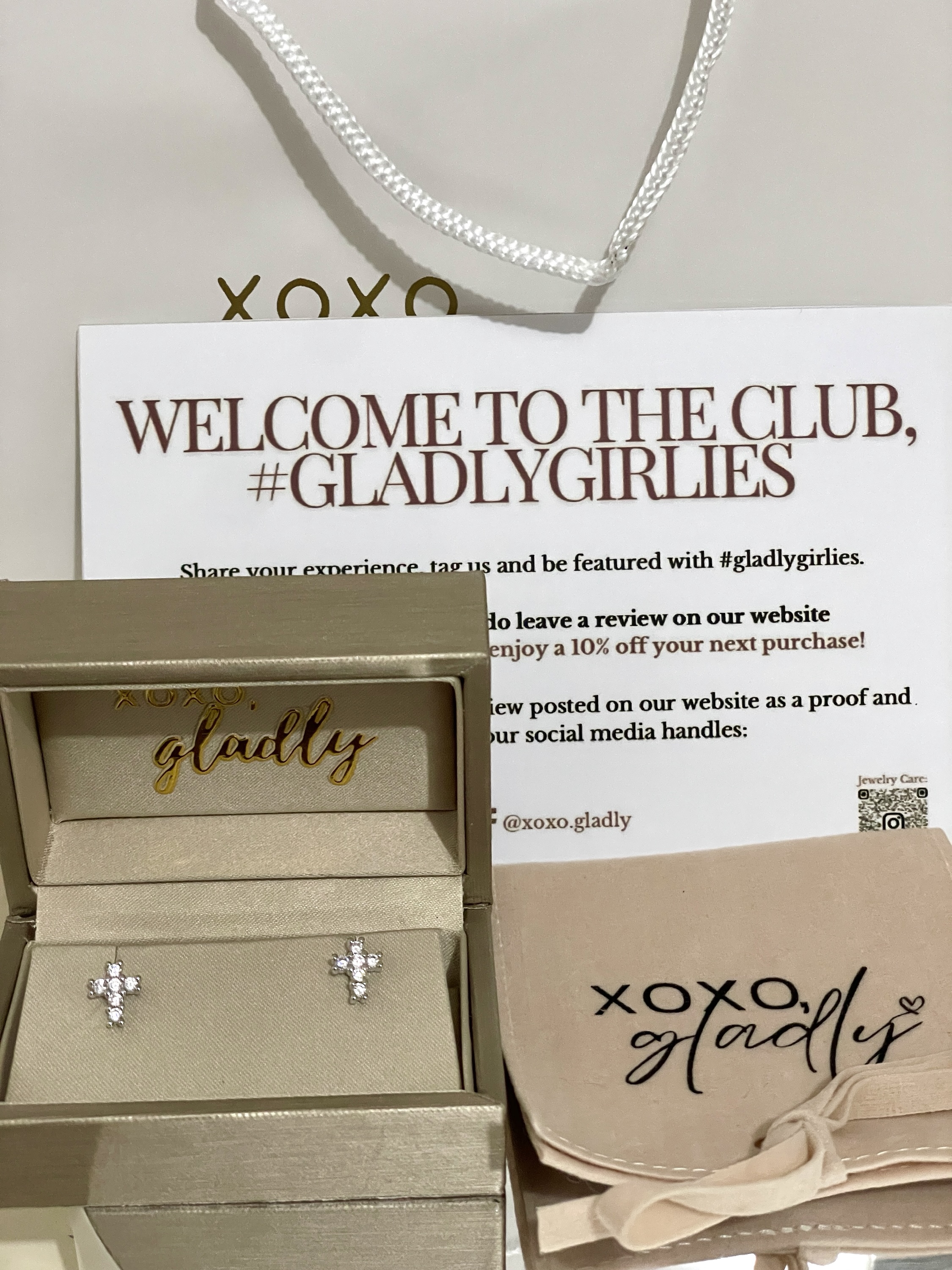 Dainty Cross Earrings